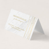 Gold Lux Moderne mit Marmor Visitenkarten (Vorderseite)