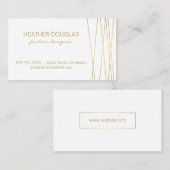 Gold Lux Modernes Beruflich Visitenkarte (Vorne/Hinten)