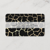 Gold Lux Muster Dunkelrot Visitenkarte (Rückseite)