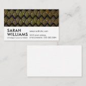 Gold Lux Weave Visitenkarte (Vorne/Hinten)
