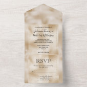 Gold Luxe All In One Einladung (Innen Boden)