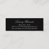 Gold Luxe Comb Hair Stylist Mini Visitenkarte (Rückseite)