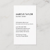 Gold Luxe Food Utensils Visitenkarte (Rückseite)