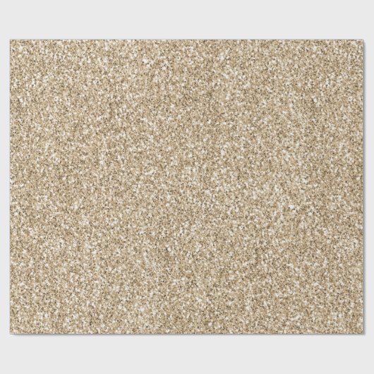 Gold Luxe Glitzer Geschenkpapier (Flach)