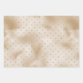 Gold Luxe Glitzer Geschenkpapier Set (Vorderseite 2)