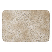 Gold Luxe Glitzer Leopard Print Badematte (Vorderseite)