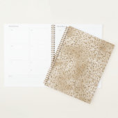 Gold Luxe Glitzer Leopard Print Planer (Anzeige)
