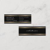 Gold Luxe Trim Mini Visitenkarte (Vorne/Hinten)