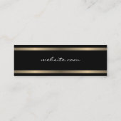 Gold Luxe Trim Mini Visitenkarte (Rückseite)