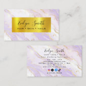 GOLD Luxury Boutique Ivory Business Card Visitenkarte (Vorne/Hinten)