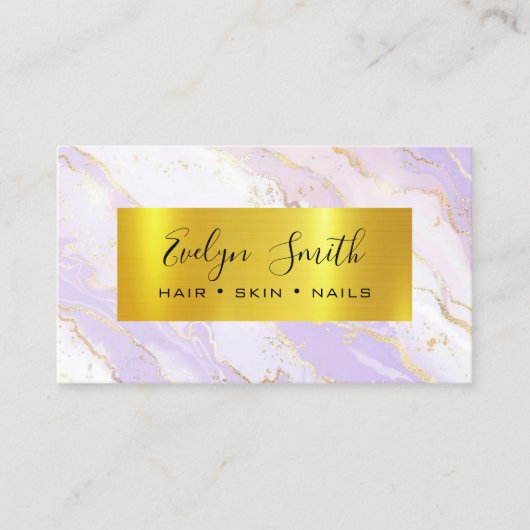 GOLD Luxury Boutique Ivory Business Card Visitenkarte (Vorderseite)