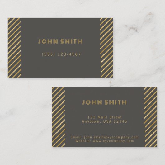 Gold Luxury Business Solutions Visitenkarte (Vorne/Hinten)