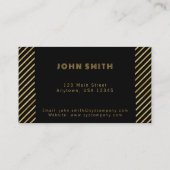 Gold Luxury Business Solutions Visitenkarte (Rückseite)