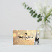 Gold Luxury | Champagnerflaschen Visitenkarte (Stehend Vorderseite)