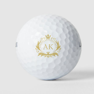 Gold Luxury Crown Golfball