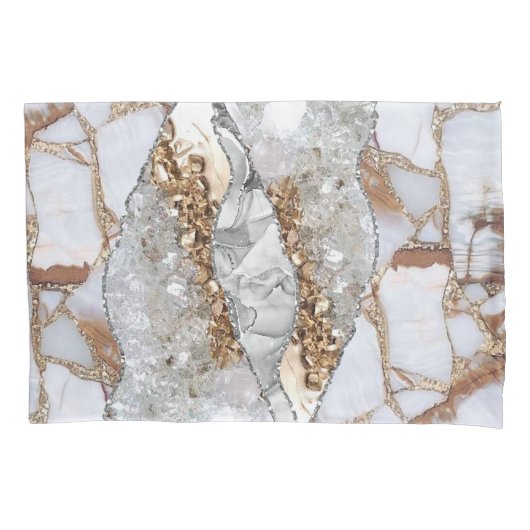 Gold Luxury Elegant Liquid Texture Kissenbezug (Vorderseite)