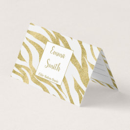 Gold Luxury Folded Business Card Visitenkarten