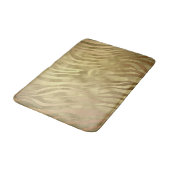 Gold Luxury Luxury Zebra Jungle Safari Glam Badematte (Schrägansicht)