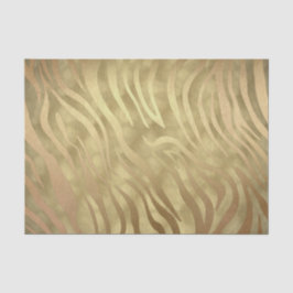 Gold Luxury Luxury Zebra Jungle Safari Glam Seidenpapier