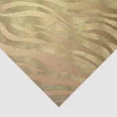 Gold Luxury Luxury Zebra Jungle Safari Glam Seidenpapier (Ausschnitt)