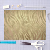Gold Luxury Luxury Zebra Jungle Safari Glam Seidenpapier (Handwerk)