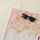 Gold Luxury Modern Blush Pink Soft Mint Collection Strandtuch (Beispiel)