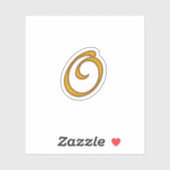 Gold Luxury Monogram O Aufkleber (Blatt)