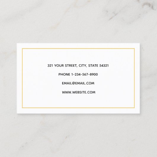 Gold Luxury Number & Currency Symbols Buchhalter Visitenkarte (Rückseite)