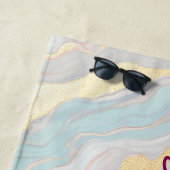 Gold Luxury Popular Blush Pink Mint Collection Strandtuch (Beispiel)
