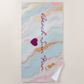 Gold Luxury Popular Blush Pink Mint Collection Strandtuch (Vorderseite)