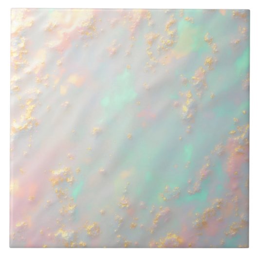 Gold Luxury Trendy Blush Pink Soft Mint Collection Fliese (Vorderseite)