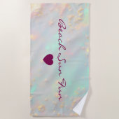 Gold Luxury Trendy Blush Pink Soft Mint Collection Strandtuch (Vorderseite)