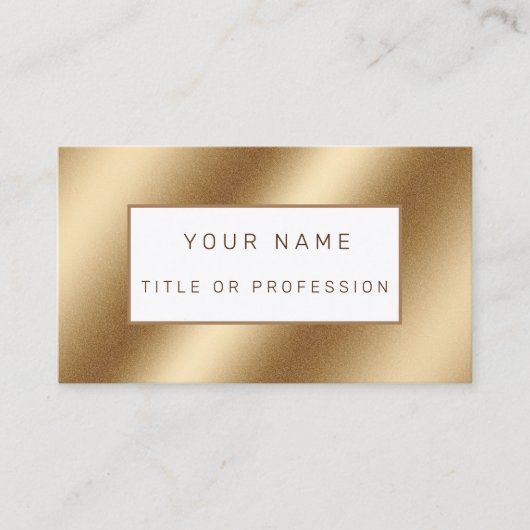 Gold Luxury Visitenkarte (Vorderseite)