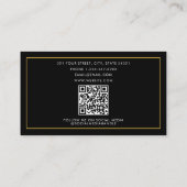 Gold Luxus Anzahl & Währungssymbole Einflussfaktor Visitenkarte (Rückseite)