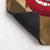 Gold Luxus Beauty Glamour Roter Tropfen Tropfen Li Mousepad (Ecke)