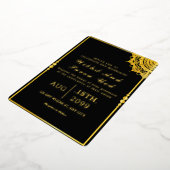 Gold Luxus Einladungs-Karte Gold Foil Vector Folieneinladung (Gedreht)