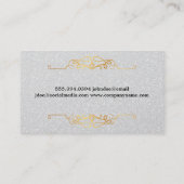 Gold Luxus Elemente | Shimmer Sequin Background Visitenkarte (Rückseite)