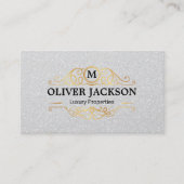 Gold Luxus Elemente | Shimmer Sequin Background Visitenkarte (Vorderseite)