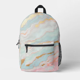 Gold Luxus Populäre Blush Pink Mint Kollektion Bedruckter Rucksack