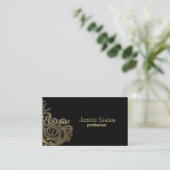 Gold-Luxus Visitenkarte (Stehend Vorderseite)