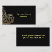 Gold-Luxus Visitenkarte (Vorne/Hinten)