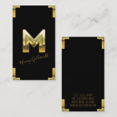 Gold M Anfangs- und Grenzwertkarte Visitenkarte (Vorne/Hinten)