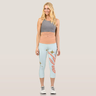 Gold M capris