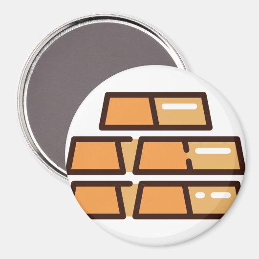 Gold Magnet (Vorderseite/Rückseite)