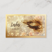 Gold-Make-up-Augen-Lashes Visitenkarte (Vorderseite)