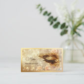 Gold Make Up Eye Lashes Visitenkarte (Stehend Vorderseite)