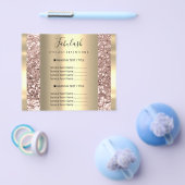 Gold Makeup Beauty Salon Rose Haar Nägel Glitzer F Flyer (Einzeln)