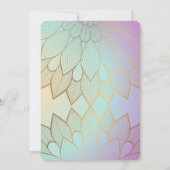 Gold Mandala Annaprashan Einladung (Rückseite)