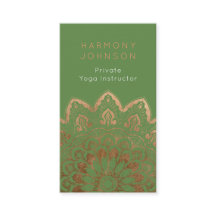 Gold Mandala auf Green Yoga