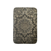 Gold Mandala Bath Mat Badematte (Vorderseite Vertikal)
